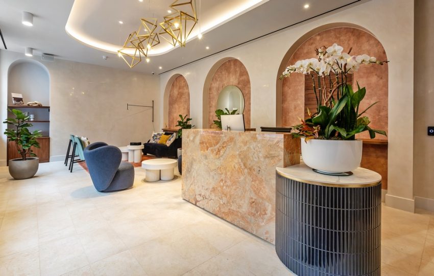 Stone Worktop, Natural Stone Worktop, Stone Front Desk, Stone Receptionist Worktop, Stone Reception Desk,