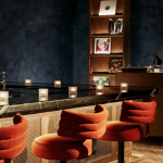 Stone Worktop. Natural Stone Worktop, Stone Worktop in Cocktail Bar, Bar Worktop